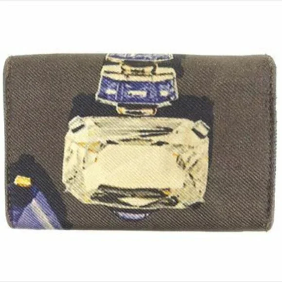 Bvlgari Key case Key holder Brown Canvas Leather Woman Authentic Used F1387 - Picture 2 of 8